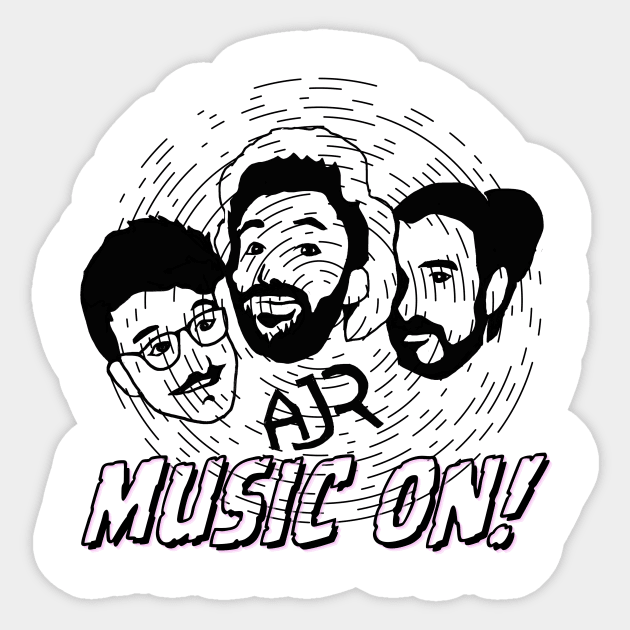 AJR Music On Fanart Sticker by RealNakama